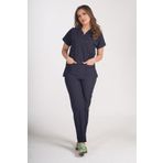 Nosy Lion Lacivert Dr. Greys Modeli Likralı Scrubs Cerrahi Doktor Ve Hemşire Forması