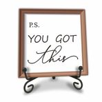 Not; You This - Motivasyonel Ahşap Plaka, Siyah Metal Destekli, Raf, Masa Üstü Dekorasyon, Çocuklar İçin Hediye, Yetişkinler, Ev ve Ofis Masası Dekoru - C03