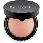 Note Baked Powder 02 Warm Işıltılı Bitişli Highlighter Toz Yüz Pudrası - Çok Renkli