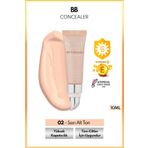 NOTE Bb Concealer Spf 15 Yoğun Kapatıcı Metal Başlıklı Göz Altı Kapatıcısı - 02 Orta Açık