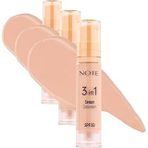 Note Cosmetics 3 In 1 Concealer Spf 50 00 Light Nemlendirici Aydınlatıcı Göz Altı Kapatıcısı (3 Paketi)