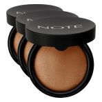 Note Cosmetics Baked Powder 03 Caramel Cake Işıltılı Bitişli Highlighter Toz Yüz Pudrası (3 paketi)