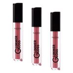 Note Cosmetics Glimmer Gloss Işıltılı Nemlendirici Dudak Parlatıcısı - 50 Rose Sorbet (3 paketi)