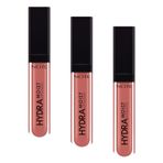 Note Cosmetics Hydramoist Lipgloss Nemlendirici Dudak Parlatıcısı - 03 Just Nude - Nude (3 paketi)