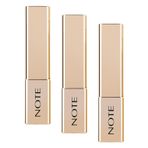 Note Cosmetics Iconic Sheer Lipstick 203 Charming Nemlendirici Parlak Ruj, Nude (3 paketi)