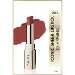 Note Cosmetics Iconic Sheer Lipstick Nemlendirici Parlak Ruj 203 Charming - Nude
