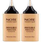 Note Cosmetics Invisible Perfection 180 Warm Sand Fondöten (2 paketi)