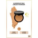 Note Cosmetics Luminous Silk Cream Powder Patakrem Mat Bitişli Pudra Fondöten - 03 Medium Beige