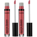 Note Cosmetics Matte Queen Lipstick 10 Her Favorite Kalıcı Likit Ruj, Pembe (2 paketi)