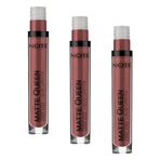 Note Cosmetics Matte Queen Lipstick 11 Lady Brown Kalıcı Likit Ruj, Kahverengi (3 paketi)