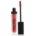 Note Cosmetics Mattemoist Lipgloss 404 Jolly Yarı Mat Saten Bitişli Likit Ruj, Kahverengi