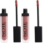 Note Cosmetics Mattemoist Lipgloss 412 Forever Nude Yarı Mat Saten Bitişli Likit Ruj, Nude (2 paketi)