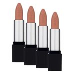 Note Cosmetics Mattever Lipstick 03 Ethereal Yarı Mat Saten Bitişli Ruj, Açık Nude (4 paketi)