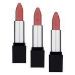 Note Cosmetics Mattever Lipstick 06 Sunset Party Yarı Mat Saten Bitişli Ruj, Pembe (3 paketi)