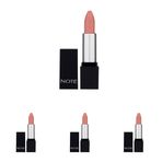 Note Cosmetics Mattever Lipstick 07 Whisper Talks Yarı Mat Saten Bitişli Ruj, Nude (4 paketi)