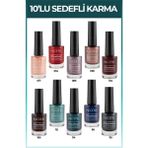 Note Cosmetics Nail Flawless 10'lu Sedefli Karma Oje Seti Canlı Renkler ve Pürüzsüz Uygulama İmkanı