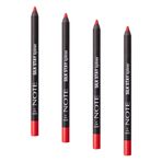Note Cosmetics Silk Stay Lipliner Suya Dayanıklı İpeksi Dudak Kalemi - 07 Cherry Silk (4 paketi)