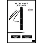 Note Likit Eyeliner Kıl Fırça Uçlu Parlak Yoğun Siyah 2,5 ml Hassas ve Net Uygulama
