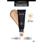Note Luminous Moisturizing 05 Honey Beige Fondöten