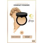 NOTE Luminous Silk Compact Powder Mat Bitişli Toz Pudra - 02 Natural Beige