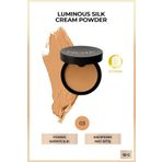 NOTE Luminous Silk Cream Powder Patakrem Mat Bitişli Pudra Fondöten - 03 Medium Beige