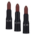 Note Mattemoist Lipstick 315 Hot Brown Mat Bitişli Ruj, Koyu Kahverengi (3 paketi)