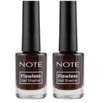 Note Nail Flawless Oje 106 Tiger Eye, Kırmızı (2 paketi)