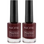 Note Nail Flawless Oje 107 Burgundy, Kırmızı 2li paket