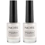 Note Nail Flawless Oje 43 Pearl, Beyaz (2 paketi)