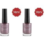 Note Nail Flawless Oje 86 Metallic Nude, Mor (2 paketi)