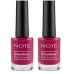 Note Nail Flawless Oje 89 Cashmere Red, Pembe (2 paketi)