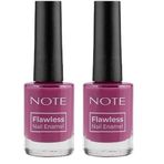 Note Nail Flawless Oje 95 Blackberry, Mor 2li paket