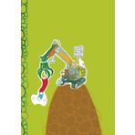 Notebook: A 7" x 10" Lined Notebook with a super cool excavator for notes, sketches, and anything you can imagine