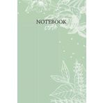 Notebook: A lovely flowers notebook of mint green color , 120 pages, Ideal for mom, girl, teens, sister, friend and flower lovers.