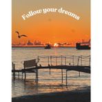 Notebook, beautiful Europe sunset for school, work and taking notes. 120 pages 8.5 x 11