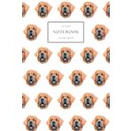 Notebook College Ruled: Tibetan Mastiff Watercolour Notepad, Lined Dog Journal, 60 Sheets (120 Pages), 6" x 9"
