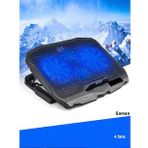 Notebook Kademeli Yükseltici Soğutucu Fan 4 Fanlı Işıklı Laptop Standı 17 İnç
