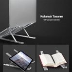 Notebook Laptop Tablet Tutucu Stand Metal Ayarlanabilir Katalanır