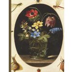 Notebook – Lined, 100 Pages | Cover Art: Clara Peeters "Still Life with Flowers in a Glass Vase Surrounded by Insects and a Snail": Ideal for ... and admirers of classic still life art
