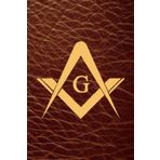 Notebook: Masonic Notebook 120 Lined with the Masonic Square and Compass design watermarked on each page