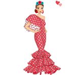 Notebook: No sé que tiene el flamenco que cuando lo bailo me alegro por dentro. Flamenca Antonia in Red Polka Dot Dress – 6 x 9 in (15.24 x 22.86 cm) – 120 Lined Pages – Glossy Cover