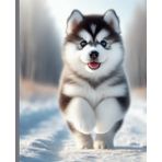 Notebook - quaderno a righe -Linea Dogs - HUSKY per scuola - diario - appunti: Linea Artufo Print - Dogs