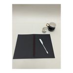 Notebook Siyah Yaprakli Spiralli Defter 15x21 Cm 100 gr 40 Yaprak 80 Sayfa Ve Beyaz Kalitli Jel Kalem