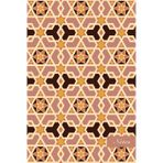 Notes: 6"x9" Unruled Blank Notebook Islam Star Cross Frame Geometry Kaleidoscope Seamless Pattern Cover. Matte Softcover Note Book Journal
