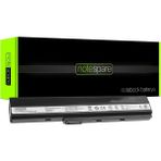 Notespare Asus ile Uyumlu K52EQ, K52F, K52FI, K52IJ, K52J, K52JB Notebook Batarya Pil - Siyah - tek ebat