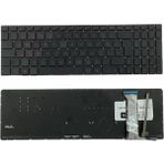 Notespare Asus ile Uyumlu Rog GL552JX-DM085H, GL552NW-DM132T, GL552VL-DM023T Notebook Klavye Işıklı Siyah Tr - tek ebat