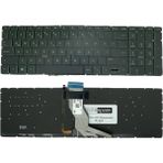 Notespare Hp ile Uyumlu 15-BS152NT (4UK76EA), 15-BS153NT (4UK80EA) Işıklı Klavye Yeşil Tr - Siyah - tek ebat
