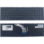 Notespare Hp ile Uyumlu Pavilion Gaming 15-EC2014NT (434K9EA) Işıklı Klavye Siyah Tr - tek ebat