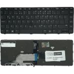 Notespare Hp ile Uyumlu Probook 430 G4 Y8B28EA, 440 G3 K9J48EA Notebook Klavye Işıklı Siyah Tr - tek ebat