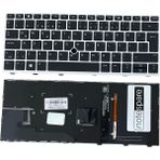 Notespare Hp Uyumlu Elitebook 830 G5 (6FP78EC), 830 G5 (6FP96EC), 830 G5 (6FQ05EC) Işıklı Klavye Siyah Tr - 001-Renkli - YOK